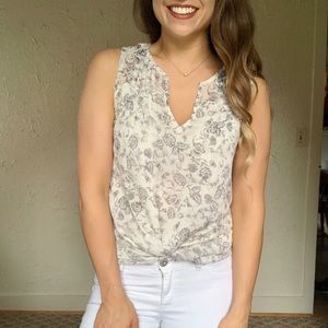 Lucky Brand Floral Tank Top